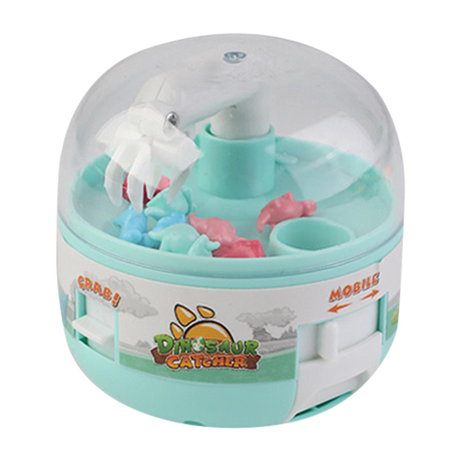 Mini Claw Machine Catch Dinosaur Game Cute Catcher Stress Relief Kids Puzzle Toy Green зелёный