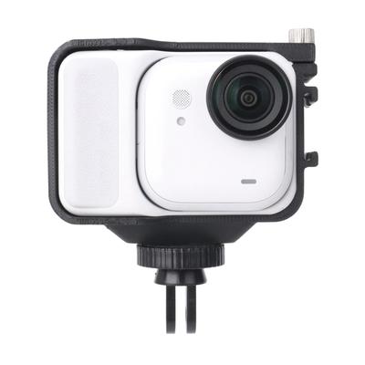 Portable Camera Frame Cold Shoe Mount Frame Cage 1/4in Screw Adapter Expansion Protection Frame for Insta 360 Go Ultra Accessory
