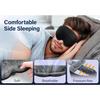 Sleep Mask Blackout, LC-dolida 3D Eye Mask for Sleeping, Soft and No Pressure On Eyes, Sleep Mask for Men Women Sleeping Nap Travel