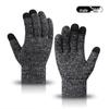 "Warm Knitted Touchscreen Gloves for Couples: Thick Non-Slip Wool, Men’s & Women’s Winter Design."
