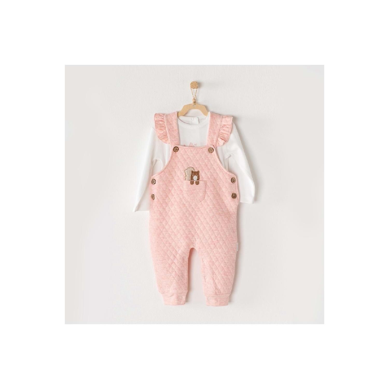 

Розовый комплект Salopet для девочки 1-3 AY