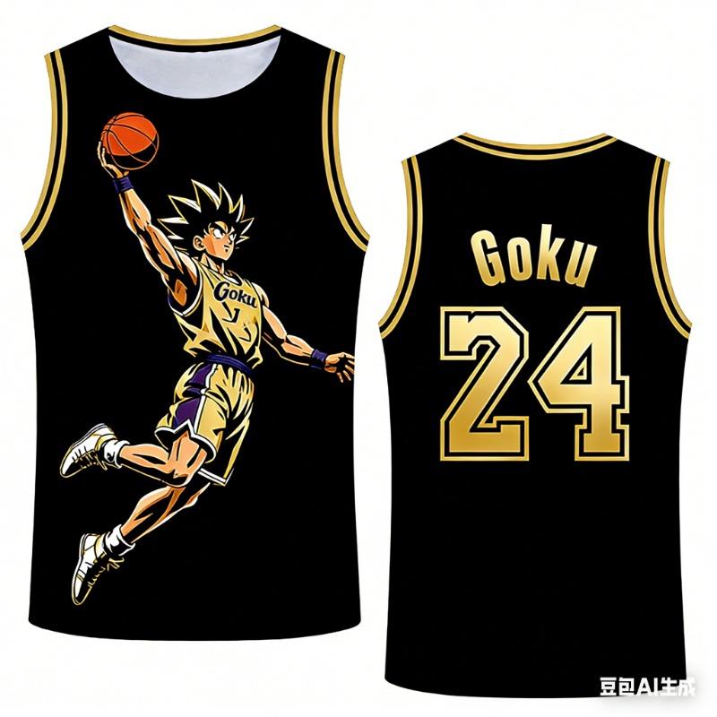 2026 Summer Dragon Ball Retro Fitness Vest Men's Oversized 3D Printed Vest Family Unisex Children's Sports Shirt