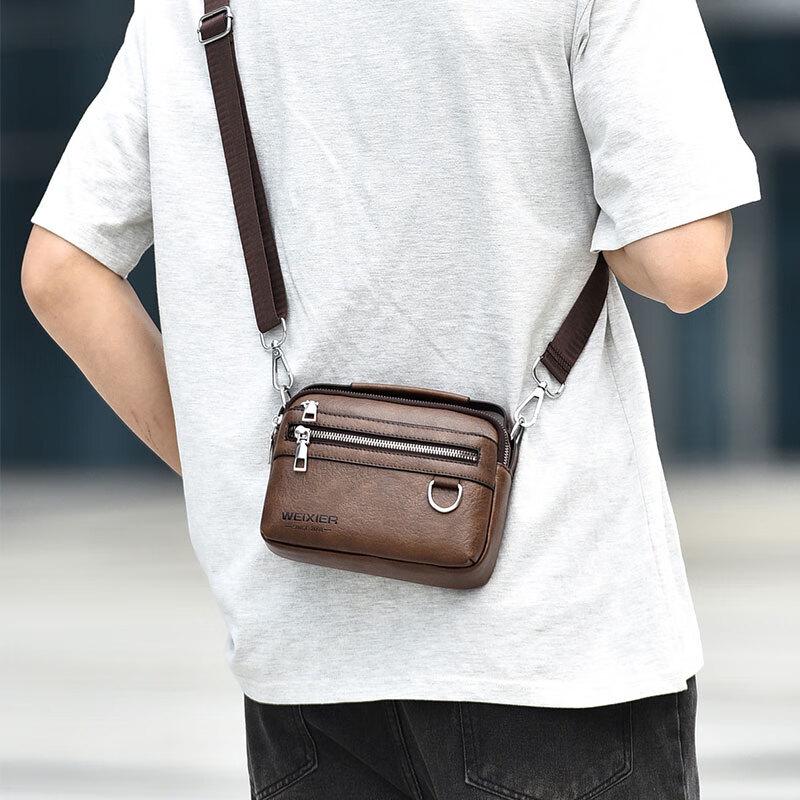 Vihill Men s Multi-functional Splash-proof Crossbody Bag