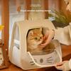 Foldable Cat Carrier Backpack for Travel with Breathable Mesh and Anti-Scratch Design Pet Carrier for Cats Comfortable and Safe