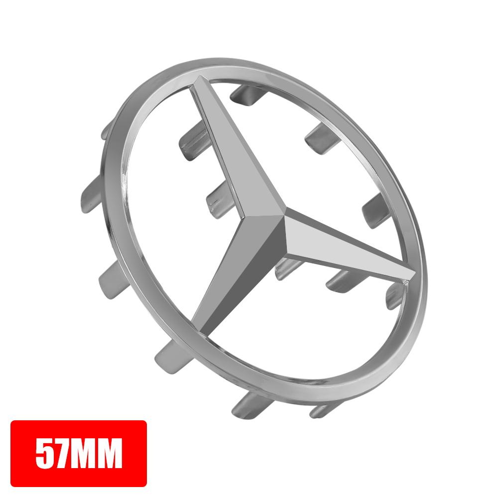 ABS 52mm 57mm Car Steering Wheel Logo Badge For Mercedes Benz C E S Series CLA CLS W212 W205 W204 Emblem Styling Accessories