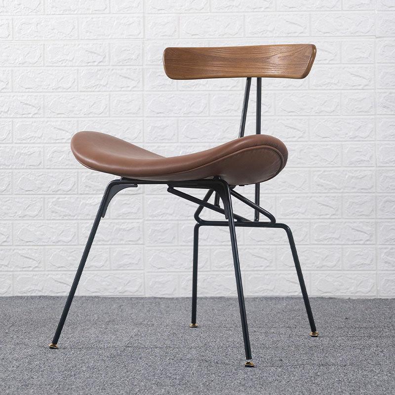 Nordic Industrial Dining Ant Chairs Household Iron Light Luxury Backrest Chairs Leisure Restaurant Chairs
