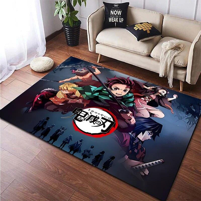 

Килим на замовлення Demon Slayer Килим для вітальні Килимок для кемпінгу Кухонний килимок Килимок для йоги Килимок для підлоги для ванної кімнати Декорація кімнати Кухонний килимок 40cm by 60cm