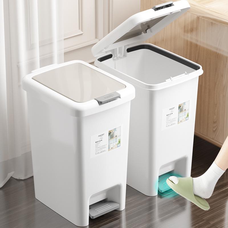 2025 Trash Can with Lid & Foot Pedal for Kitchen, Bathroom, Bedroom, Living Room, Office