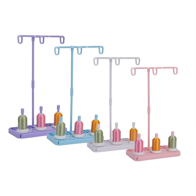 

Подставка для держателя ниток для вышивания с тремя катушками Стойка для держателя ниток для вышивания Четыре цвета