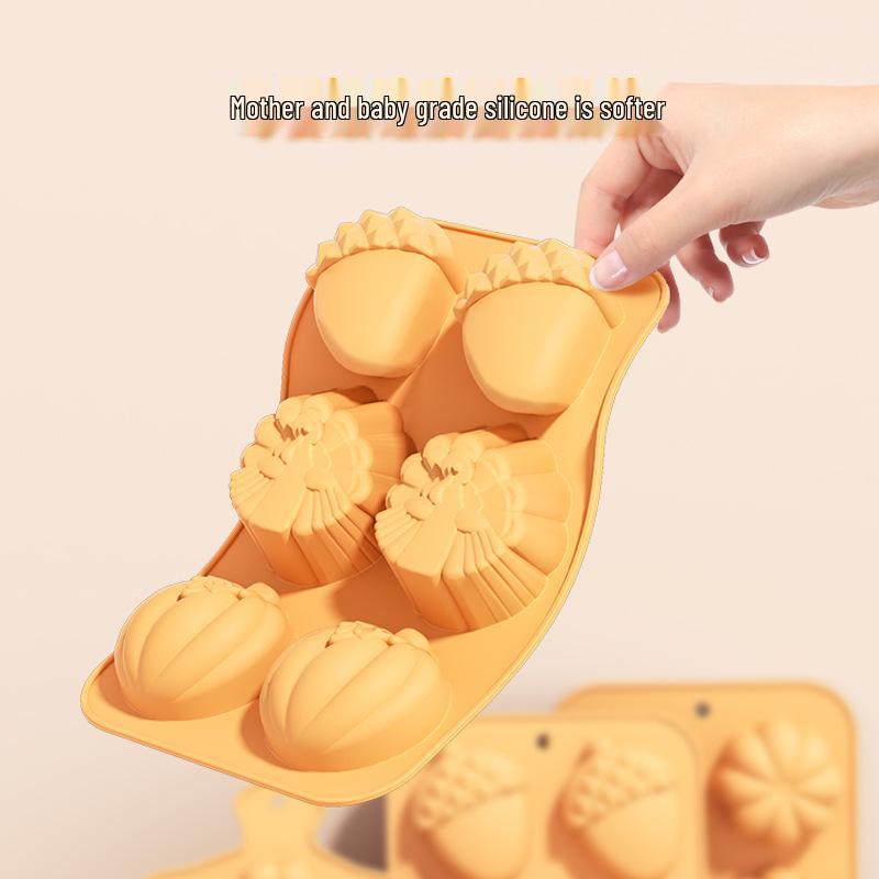 Harvest Festival Pumpkin Silicone Mold for Cake, Soap, and Baking - Halloween Hot Seller