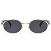 Protective Glasses 3pcs Fashion Metal Oval Sunglasses Women Retro Outdoor Casual Sun Glasses High Quality Men Eyewear UV400