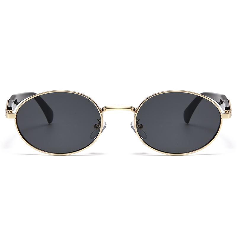 Protective Glasses 3pcs Fashion Metal Oval Sunglasses Women Retro Outdoor Casual Sun Glasses High Quality Men Eyewear UV400