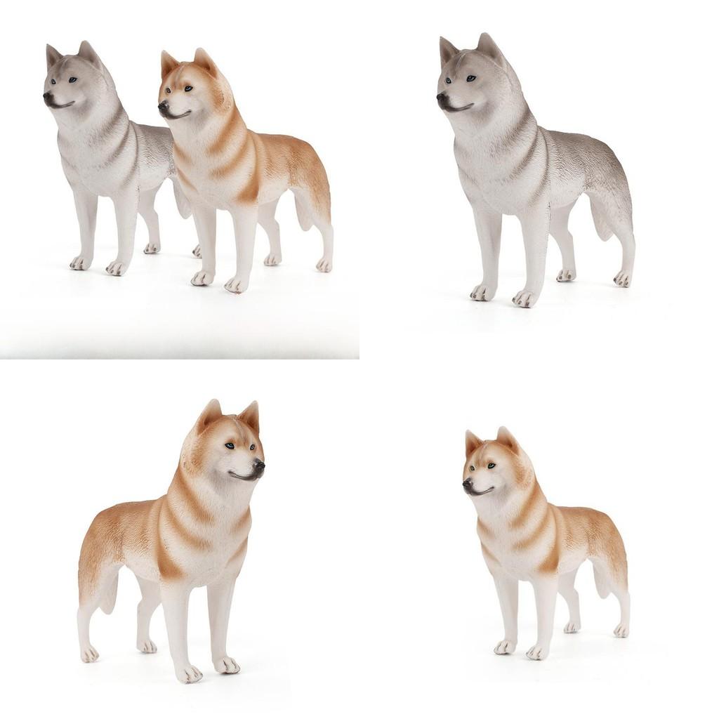 Pvc Husky Dog Model Collectible Figurine For Home Decor And Gift