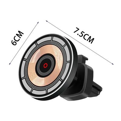 Magnetyczna bezprzewodowa ładowarka samochodowa 360° obrotowy wylot powietrza uchwyt na telefon klips do Magsafe iPhone 16 15 14 13 12 szybka stacja ładowania