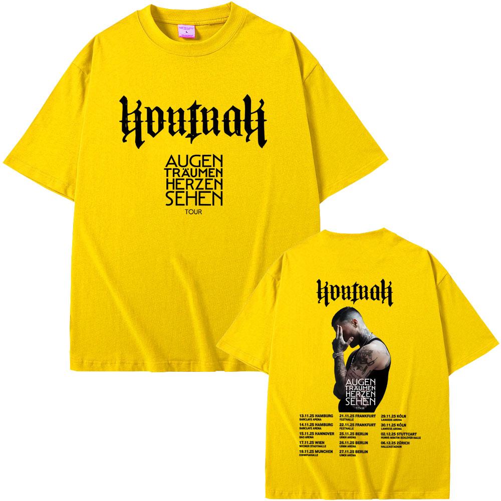 Rapper Kontra K Augen Traumen Herzen Sehen Tour Tshirts Men Women Hip Hop Fashion Pop Music T Shirts Male Oversized Streetwear