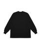 Bajal Vz Logo Big Oversized Pocket Long Sleeve T-Shirt Black