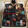 1 Pezzo Coperta in Flanella con Stampa The Weeknd, Alta Qualità Confortevole per Tutte le Stagioni, Arredamento per la Casa, Calore e Comfort, Perfetta per Regali di Natale