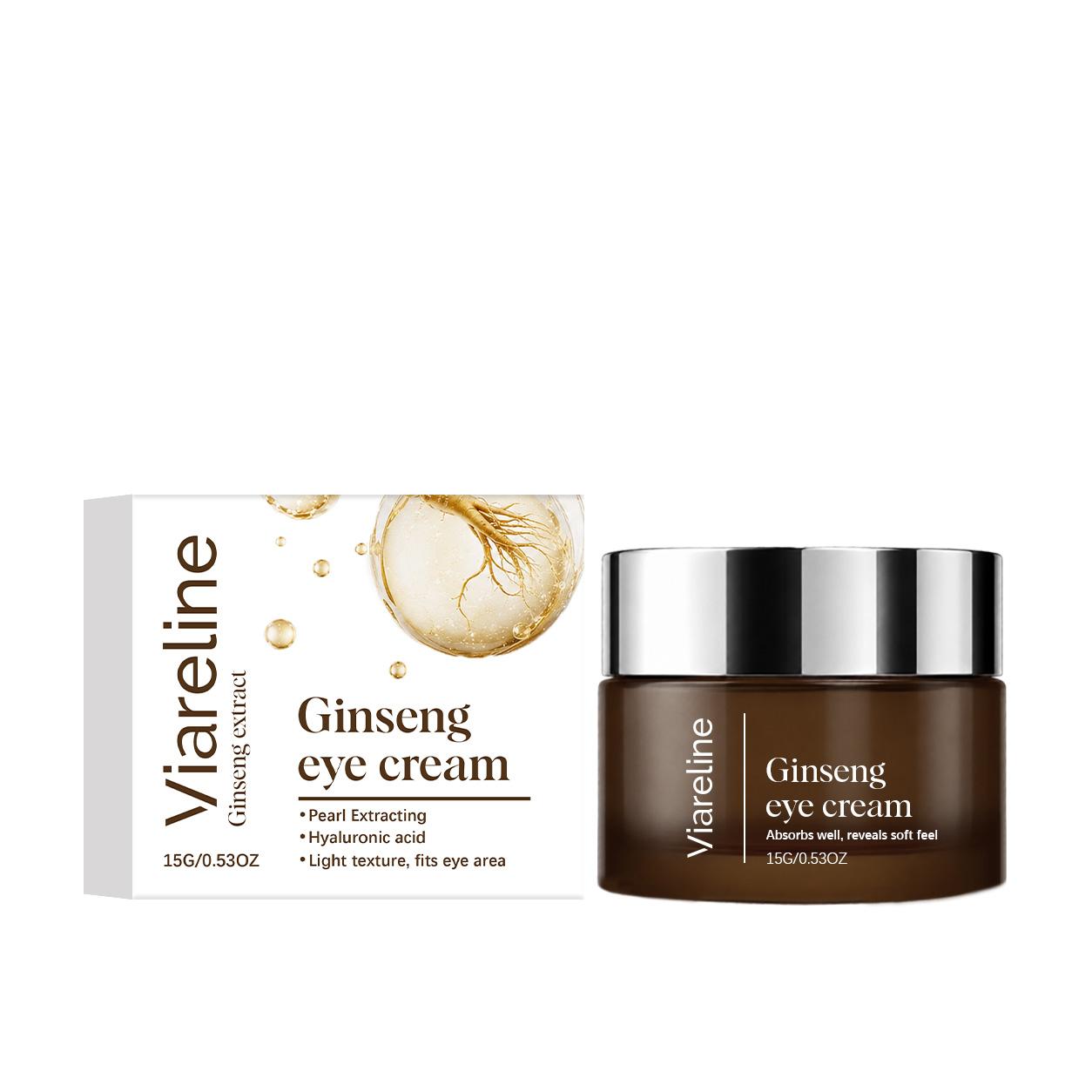 Ginseng Moisturizing Eye Cream Evenly evens out the skin tone around the eyes, makes the skin around the eyes smooth and soft, and provides 15g