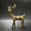 Three-Dimensional Brass Elk Statue Brass Miniature Elk Ornament  Christmas Gift