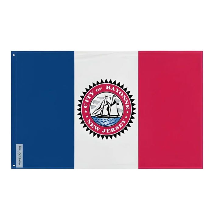 Drapeau - Bayonne - 60 x 90 cm - Polyester - Impression recto/verso - Œillets en fer