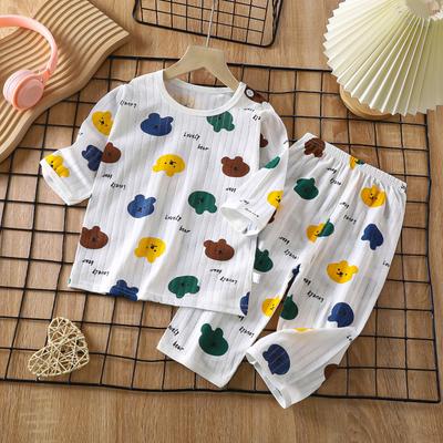 Summer Thin Children's Sleepwear Set For Home Wear