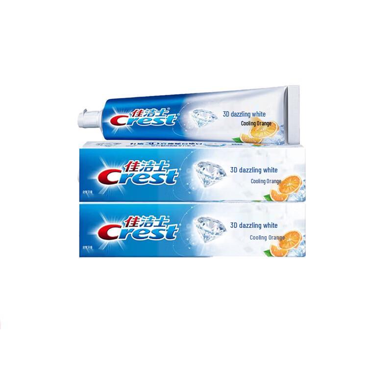 Crest 3D White Refreshing Orange Toothpaste 170g (2-Pack)