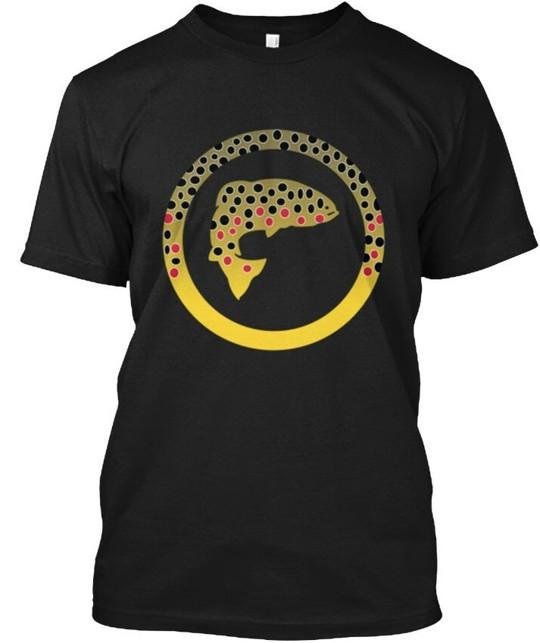 Trout Fly Fishing T-Shirt Made in the USA Size S to 5XL