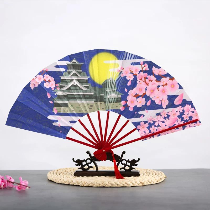 Cosplay Dance Props: Japanese-Style Folding Fan with Ten Ribs, Bat-Shaped Fan, Suitable for Dance and Performance
