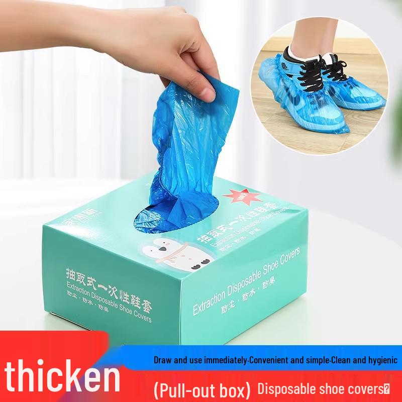 Waterproof Non-Slip Reusable Shoe Covers for Indoor Use - Durable & Thickened Overshoes for Students