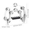 Double Row Jingles Handbell Tambourine Percussion Musical Instrument