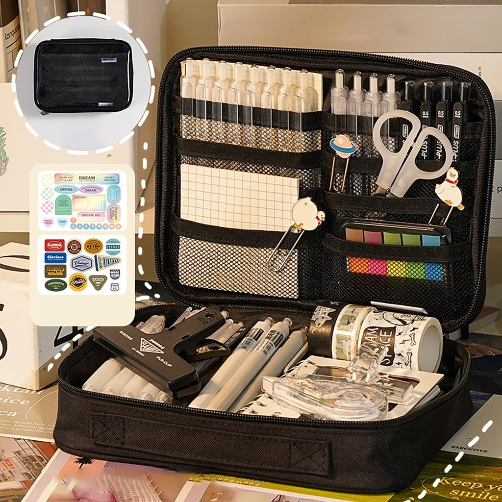 1 szt. Piórnik o dużej pojemności, przenośny piórnik, sklasyfikowane artykuły papiernicze torba do przechowywania ołówków, przenośny organizer do piórników