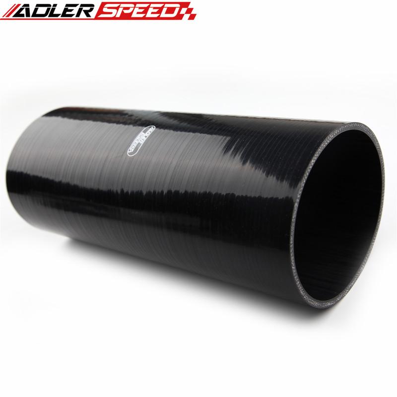 4Ply 4  (102mm) ID Straight Hose Pipe Coupler 305mm Turbo Silicone Hose Black L=305mm
