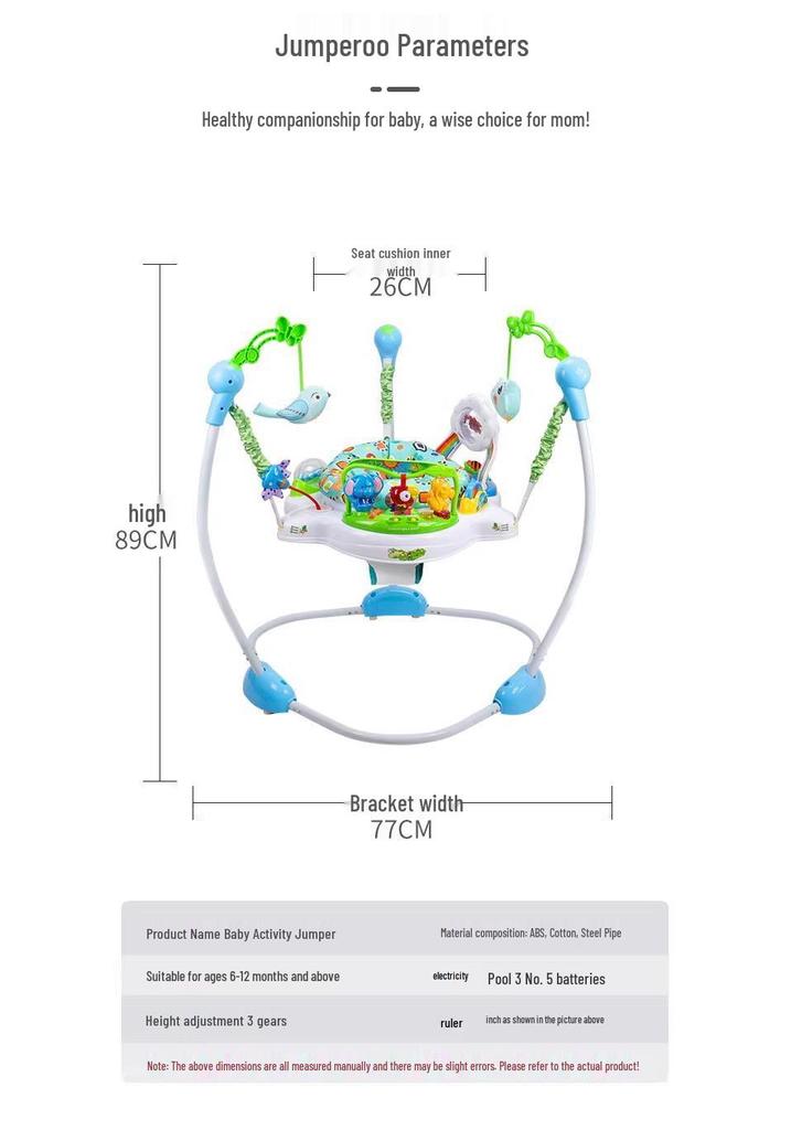 Rainforest Baby Jumper & Swing: Fitness Bouncer for Ages 0-3