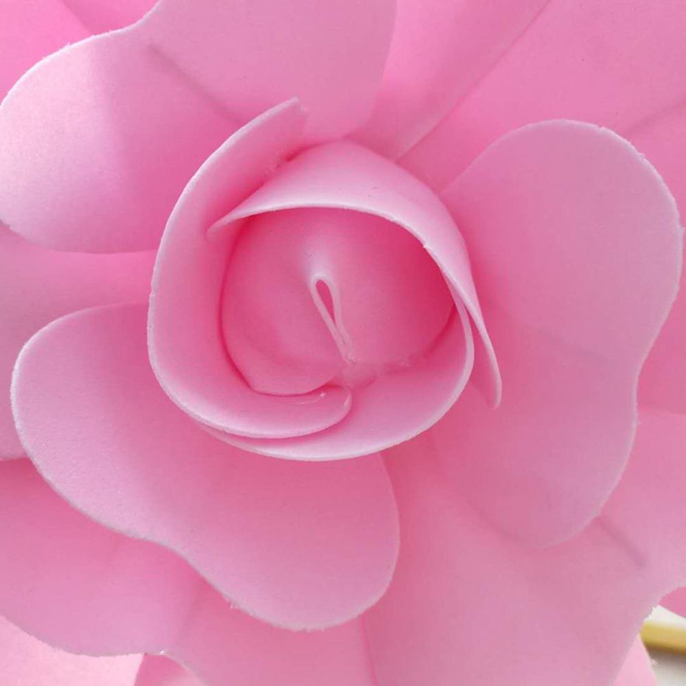 

Цветы из пенопласта для роз PE безстержневой пенопластовый цветок новые плоские цветы свадебное украшение светло-розовый