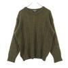 90s Old Italian Wool Blend Long Sleeve Knit S Brown Women Used