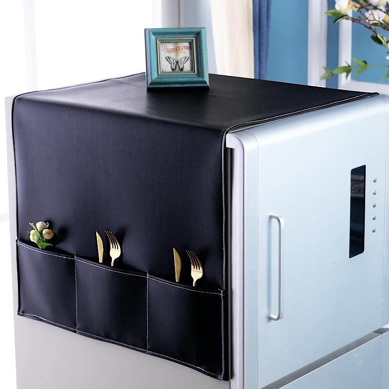 

Водонепроницаемый пылезащитный чехол для холодильника с двойной/одинарной дверью Чехлы с кисточками Защитный чехол для шкафа для дома 34x100cm