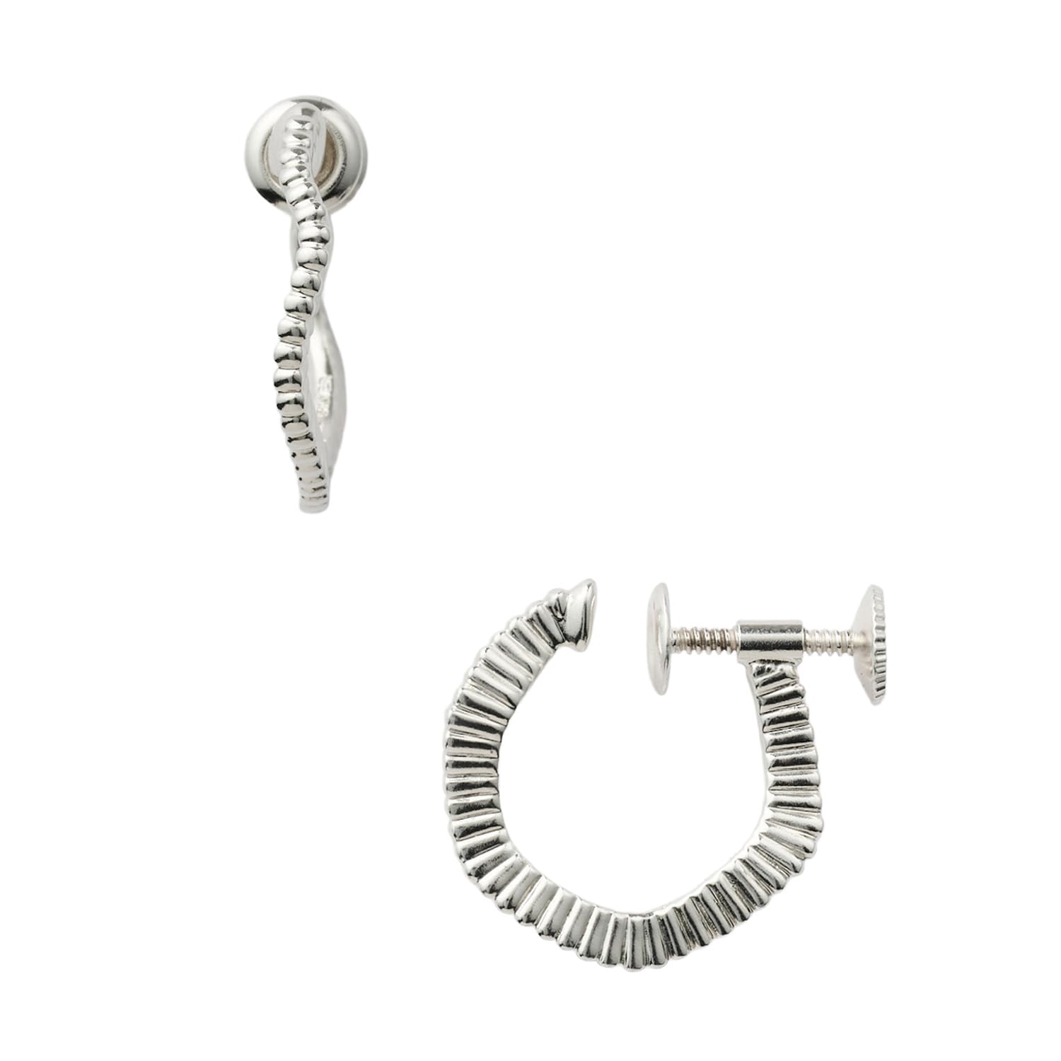 

Silver 1025211317301999 [agete] earrings,