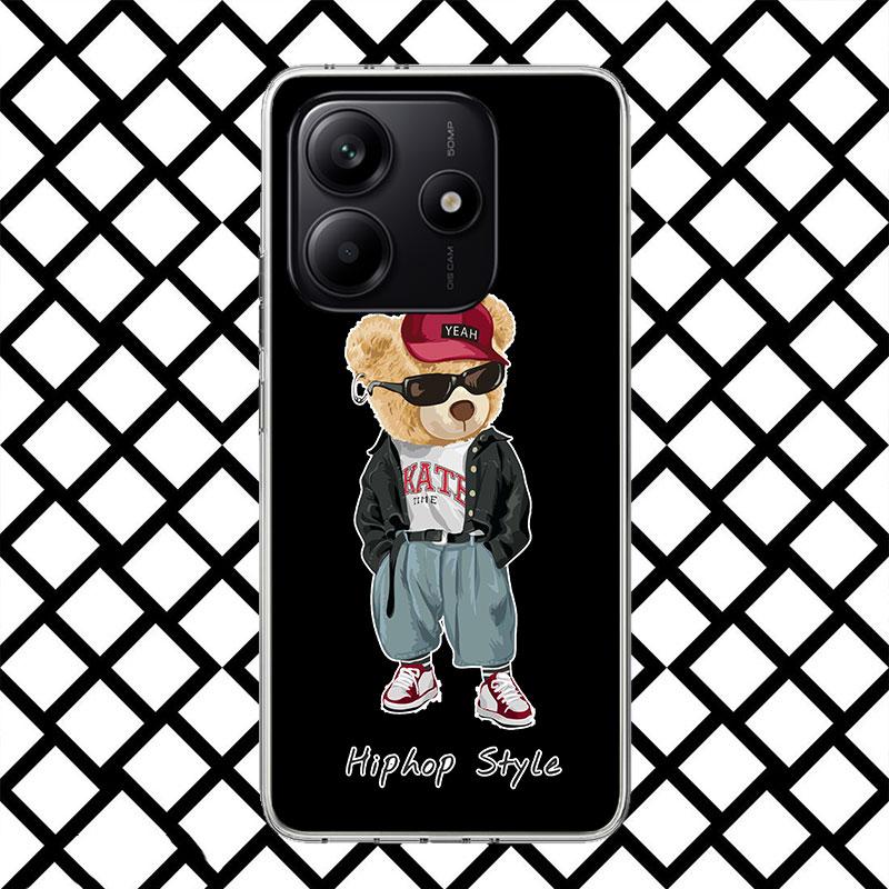 Baron Filou Trend Leisure Bear Phone Case for Xiaomi Redmi Note 15 14 14S 13 12 12S 11 Pro Plus 11E 11T 11S 10S 5G Soft Cover Fu