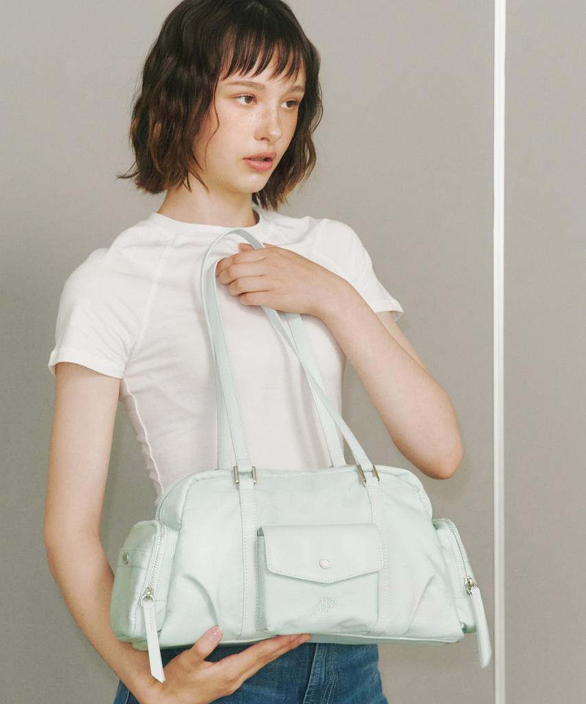Masmarulez Lumi Nylon Shoulder Bag_Mint
