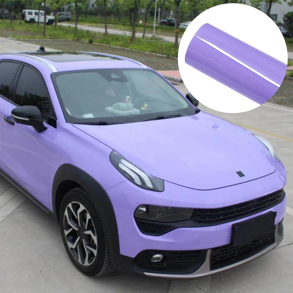 Adesivi per Car Wrapping Pellicola Vinilica a Cambio Colore Viola Viola Ultra Lucido PET Senza Bolle Autoadesivo per Auto Accessori Auto