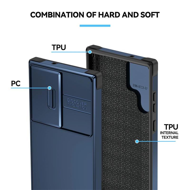 Military Grade Armor Slide Camera Protector Case For Samsung Galaxy S26 S25Edge S24 S23 S22 FE Plus Ultra Anti-Drop Rugged Cover