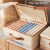 Large Capacity 5 Grids Handbag Storage Box Non-Woven Fabric Purse Storage Organizer  for Bedroom