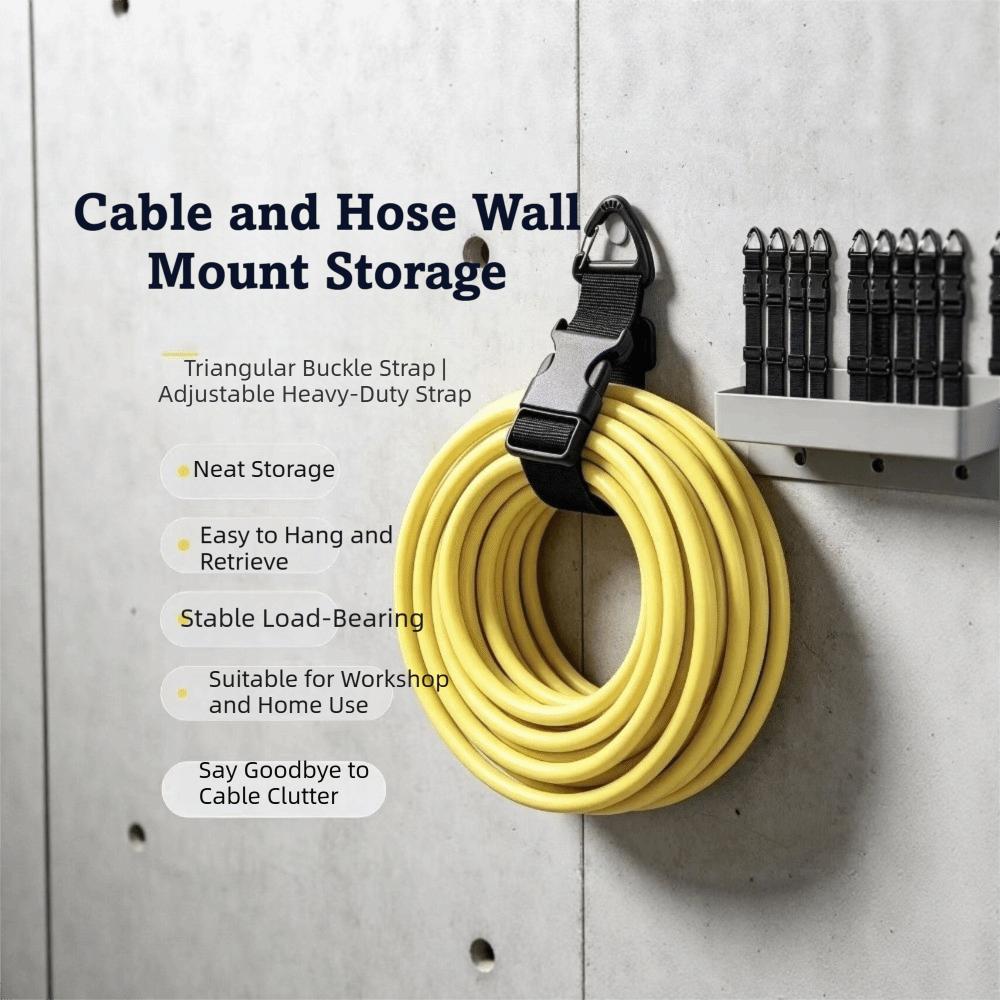 1/5PCS Quick Release Buckle Cord Hanger Nylon Hose Storage Strap Cable Organizer Strap  For Cables