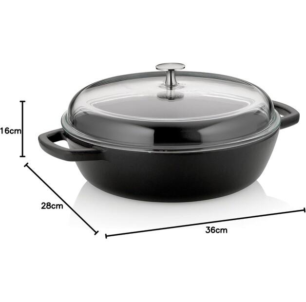 Kela Calido Frying Pan with Lid Black 28 Cm (12466-CN)