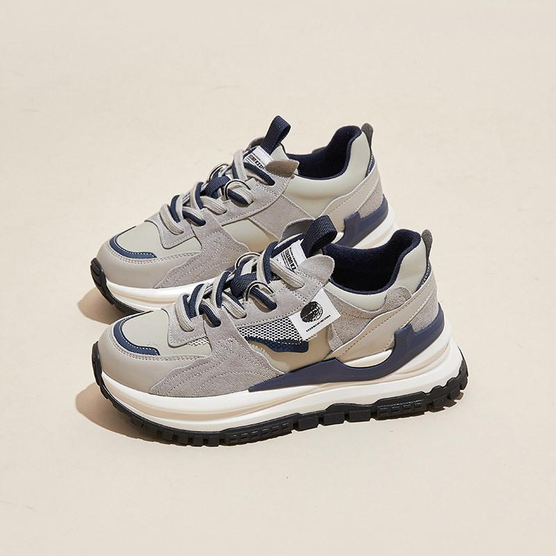 

Туфли Форрест Гамп в стиле ретро на толстой подошве, женские весенние новые повседневные универсальные туфли для выступлений на ногах, маленькие спортивные туфли для папы 40