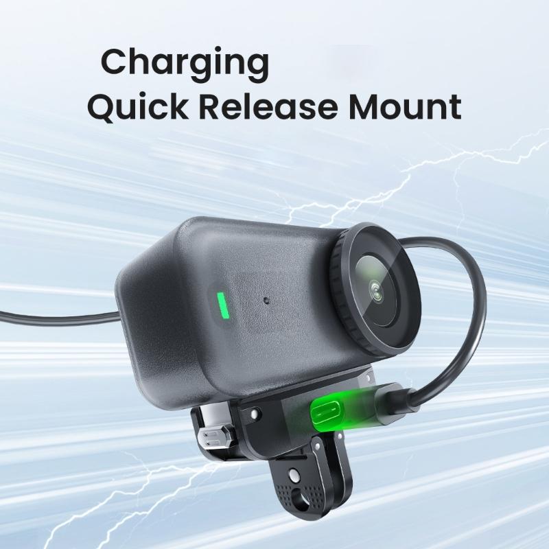 Magnetic Quick Release Mount for Camera Nylon Base with Charging Port Multiple Angle Adjustment