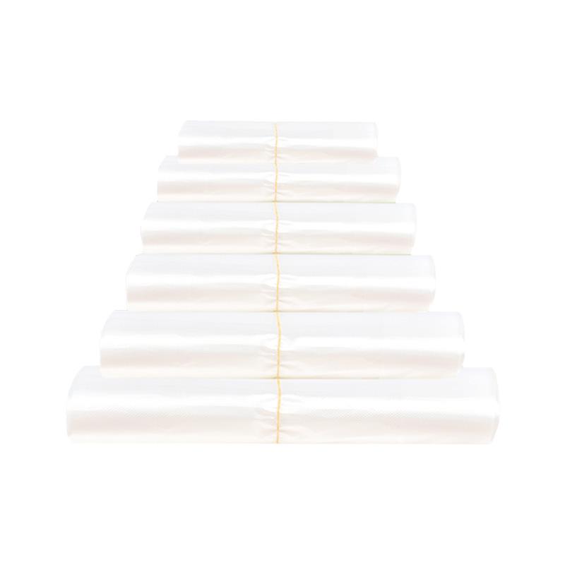 Large White Transparent Plastic Tote Bags (40x60) – Thickened Vest-Style for Food