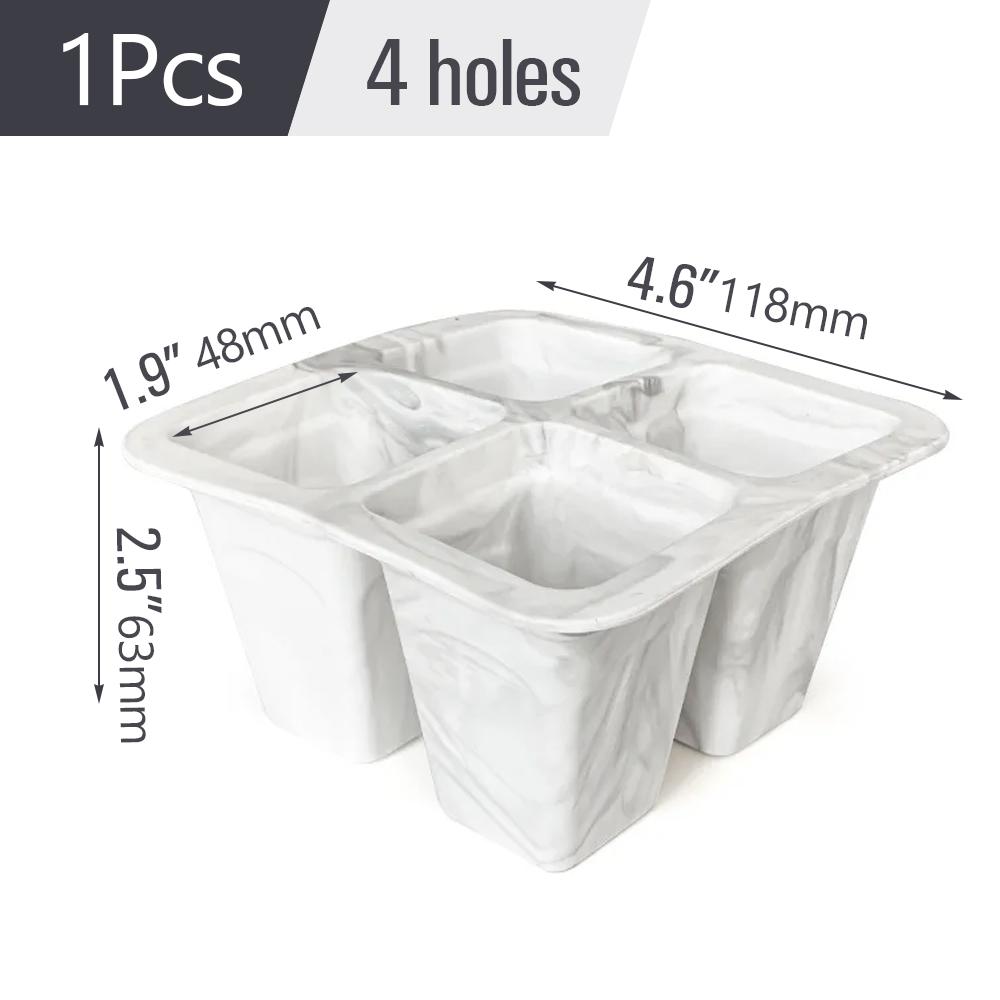 Silicone 4/6/12 Cell Seed Starting Tray Reusable Indoor Garden Nursery Box Seedling Pot Plants Propagation Germination Container