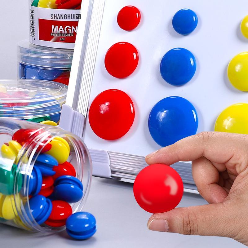 Colorful Round Magnetic Chalkboard Stickers with Strong Magnets for Whiteboards