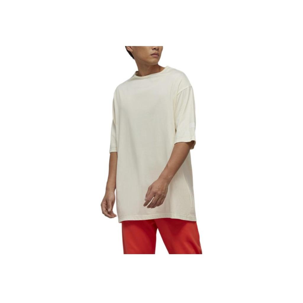 Y-3 SS23 Solid Color Loose Fit Crew Neck T-Shirt Men Tops Off-White IB4801